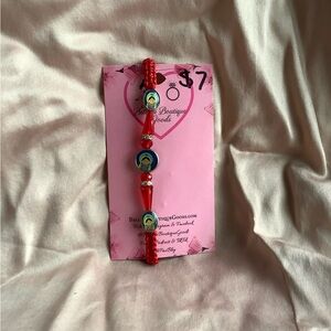 Red Beaded Kids Bracelet